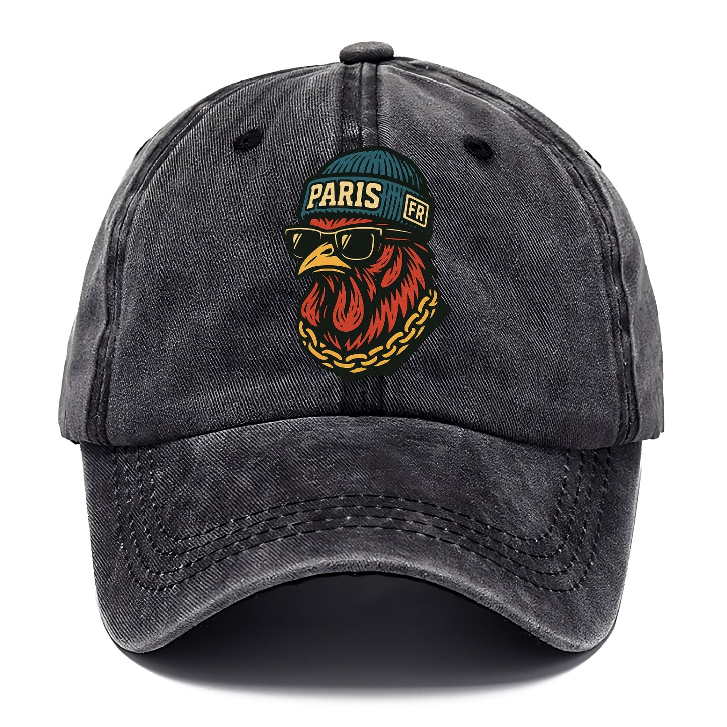 Paris Rooster - Classic Cap - Graphite