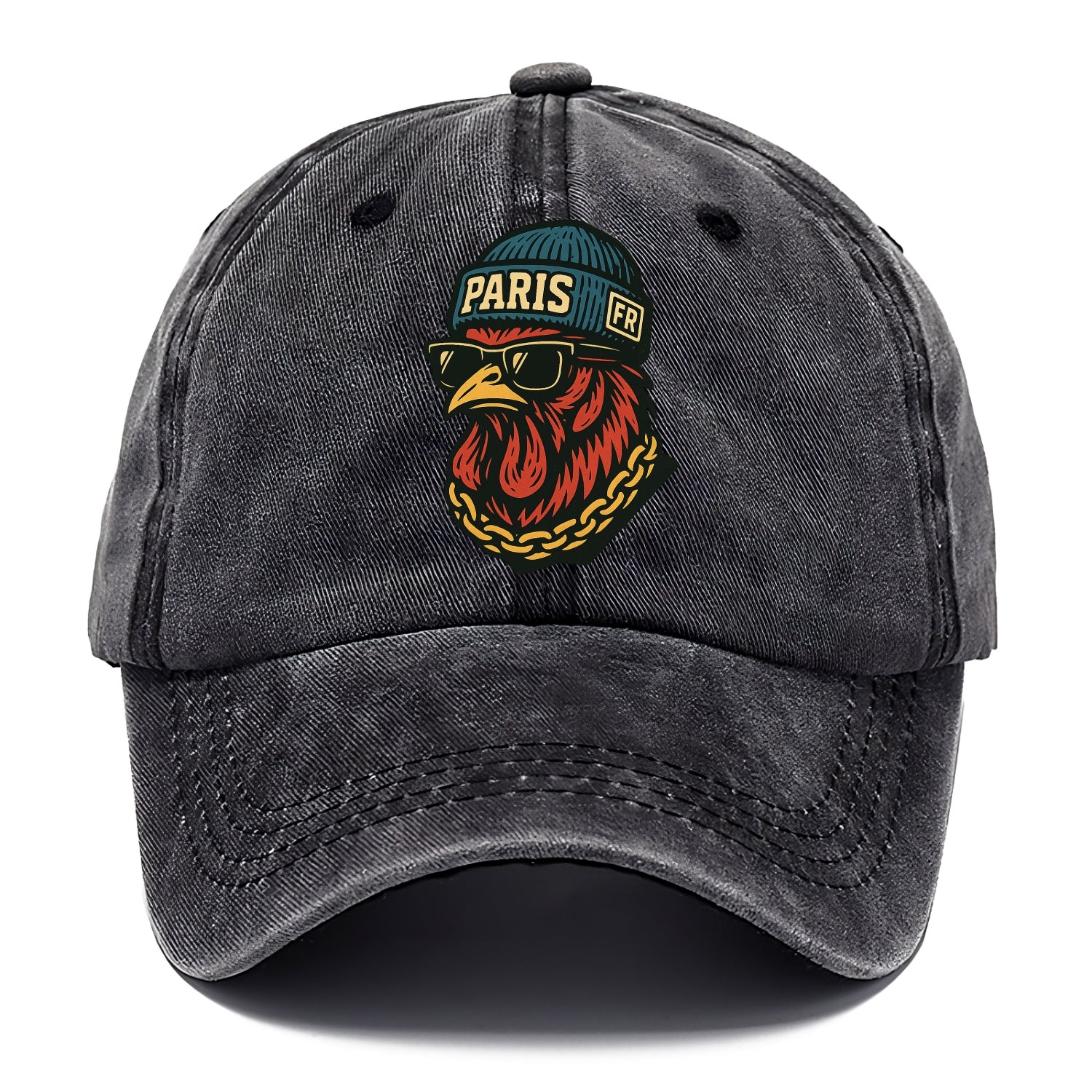 Paris Rooster - Classic Cap - Graphite