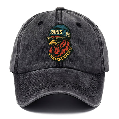 Paris Rooster - Classic Cap - Graphite