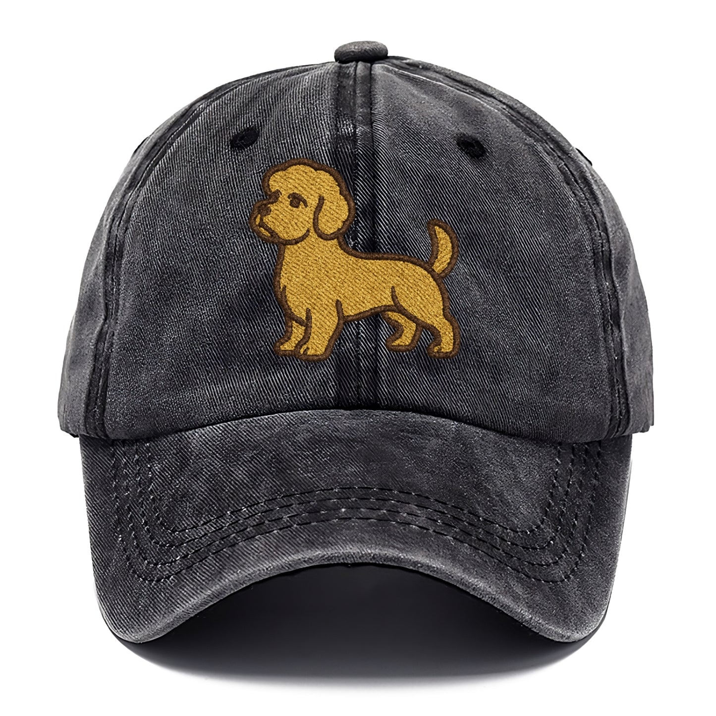 Dandie Dinmont Terrier Mustard Colored Pose Classic Cap - Graphite