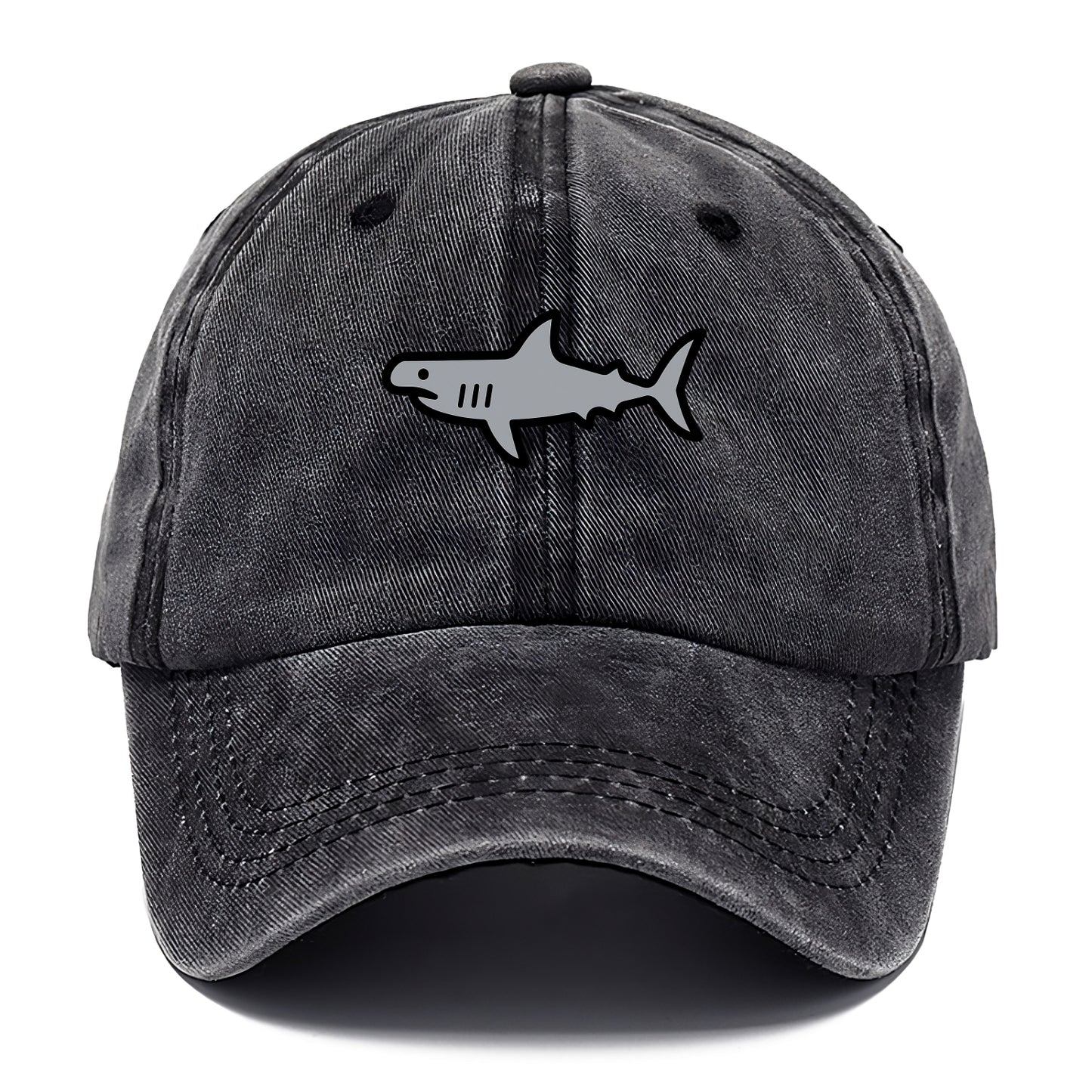 Hammerhead Shark - Gray distinctive head flat side profile - Classic Cap - Graphite