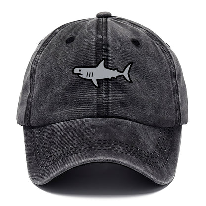Hammerhead Shark - Gray distinctive head flat side profile - Classic Cap - Graphite