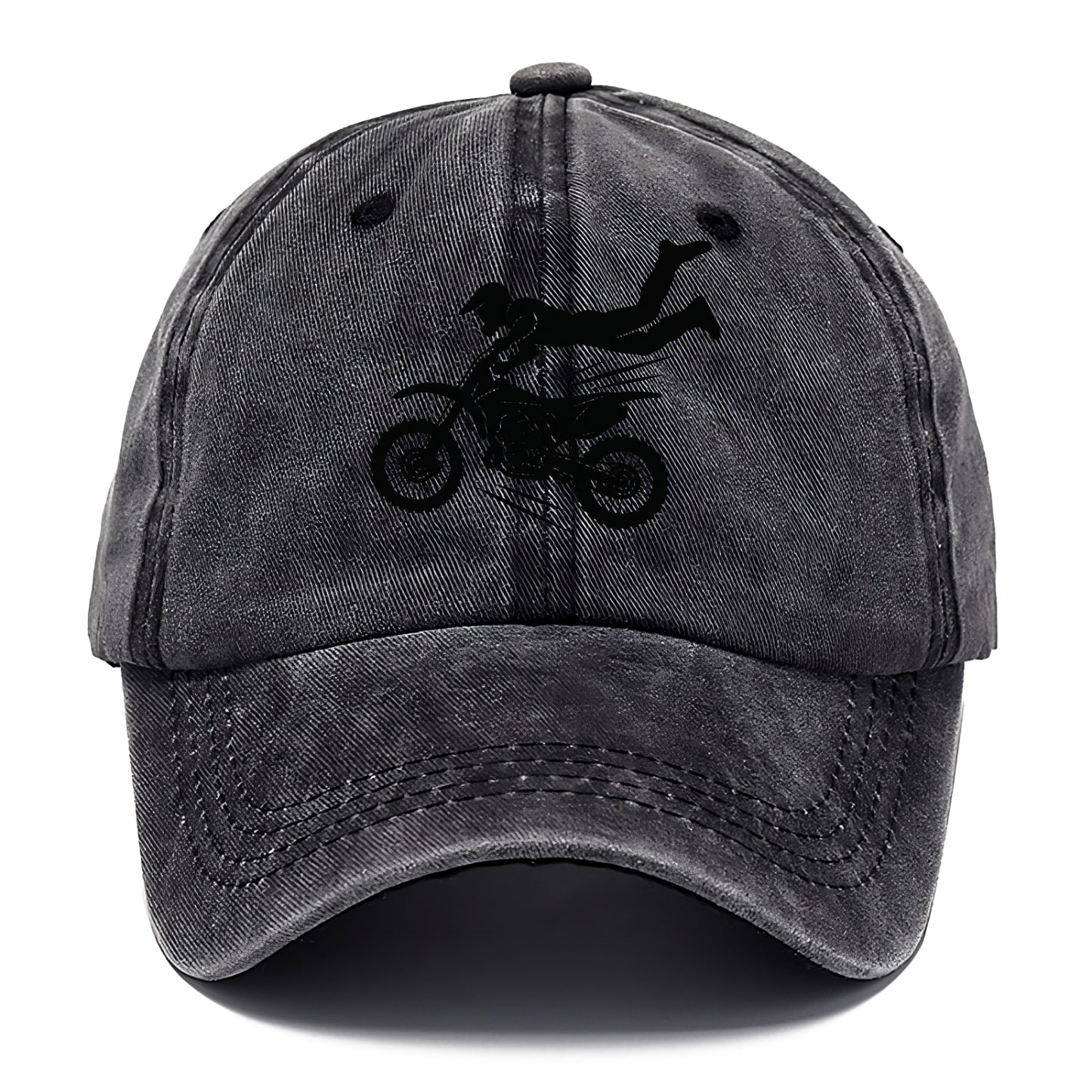Motocross rider airborne trick - Classic Cap - Graphite