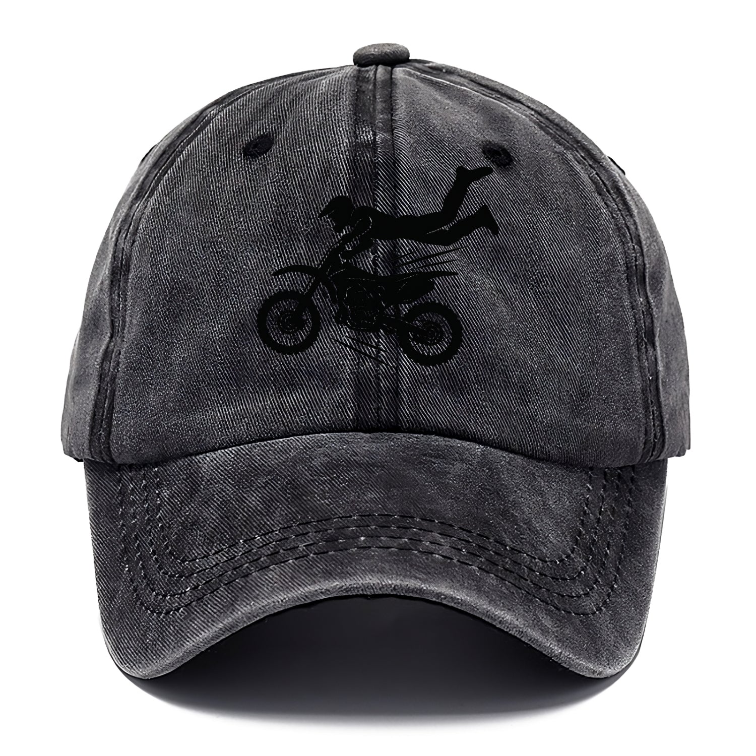 Motocross rider airborne trick - Classic Cap - Graphite