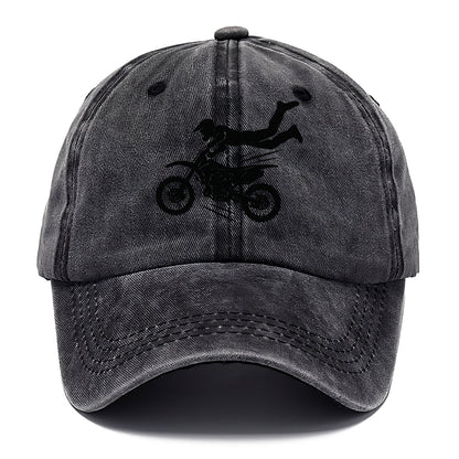 Motocross rider airborne trick - Classic Cap - Graphite