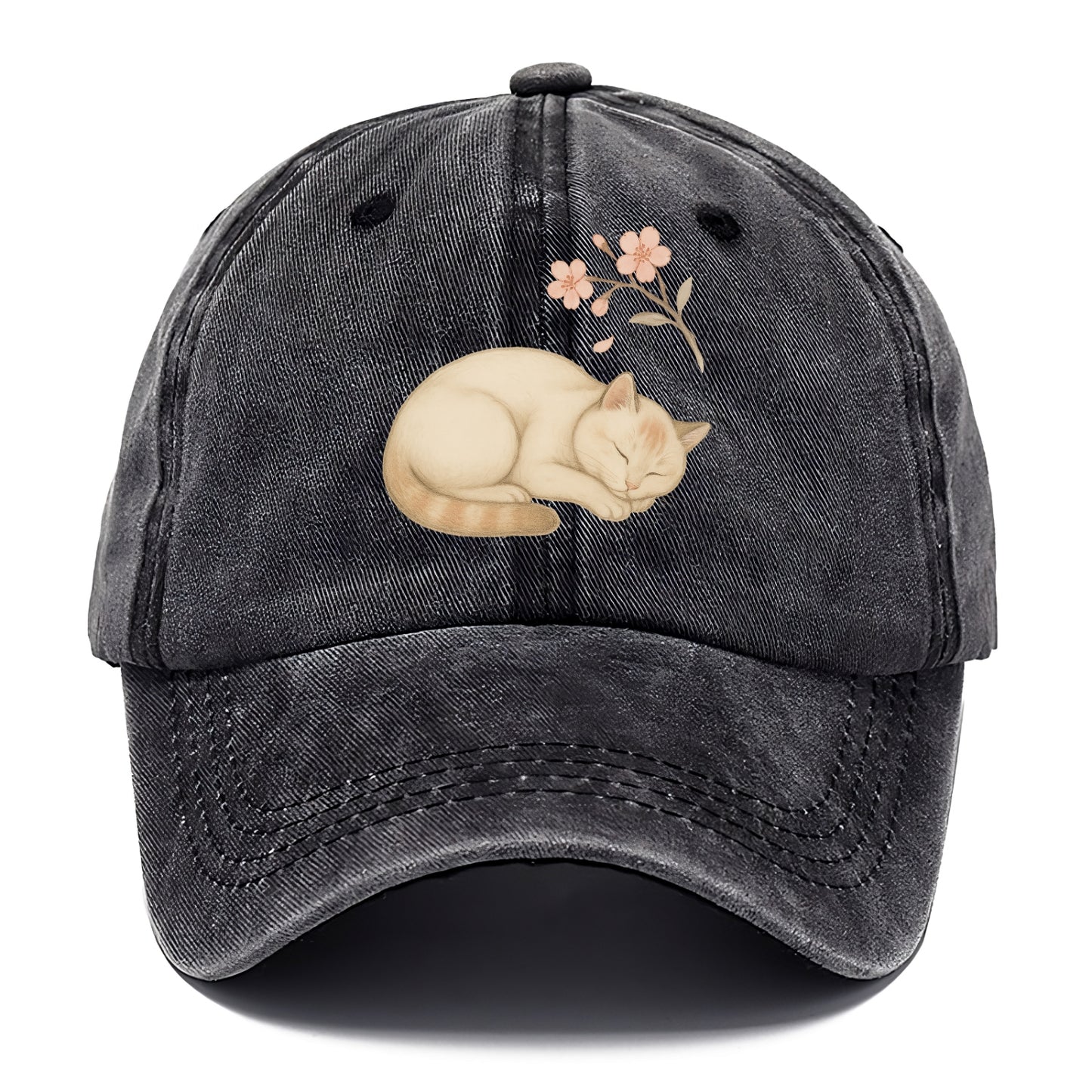 Zen Garden Cat  - Classic Cap - Graphite