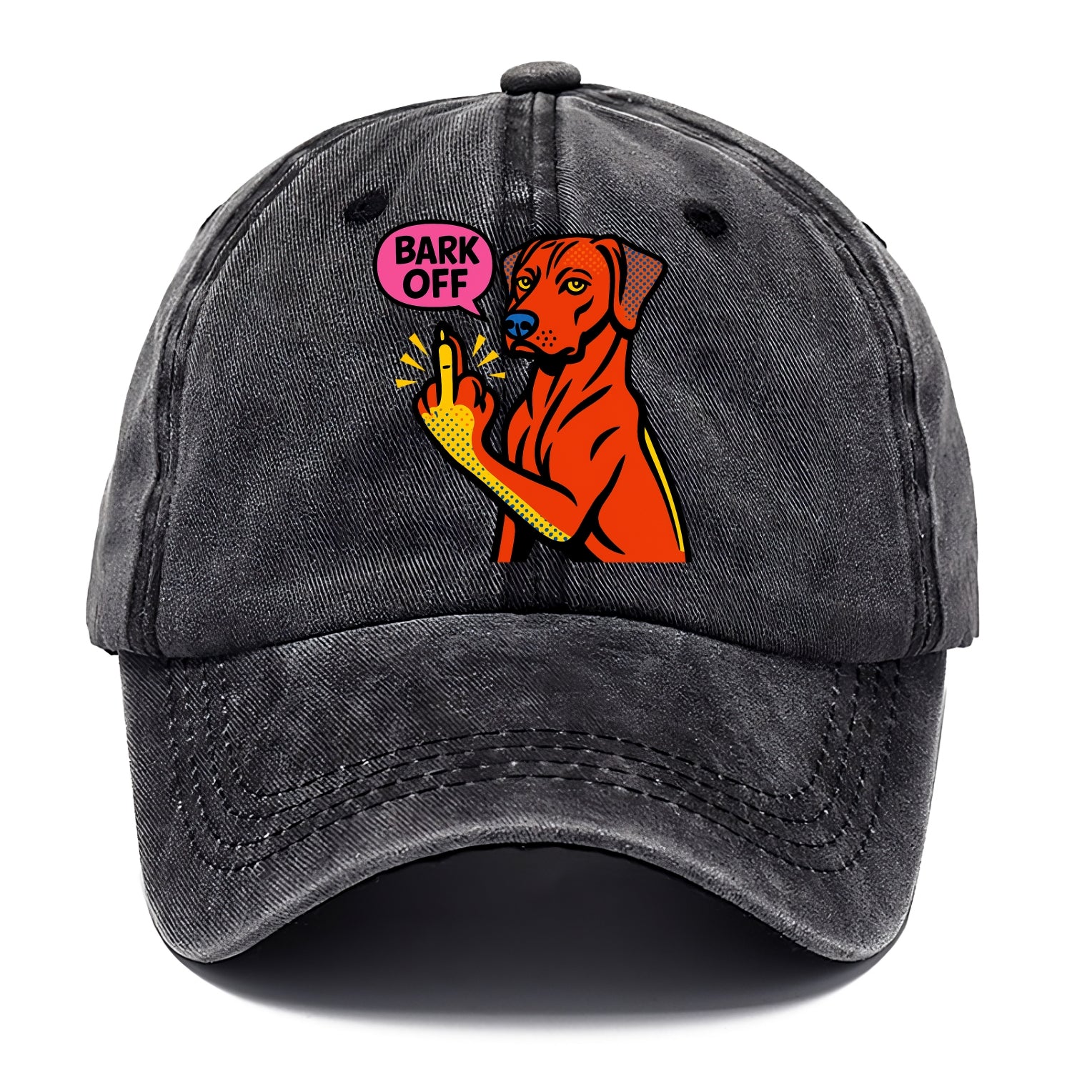Rhodesian Ridgeback with distinctive ridge on back, athletic muscular paw up - Classic Cap - Graphite