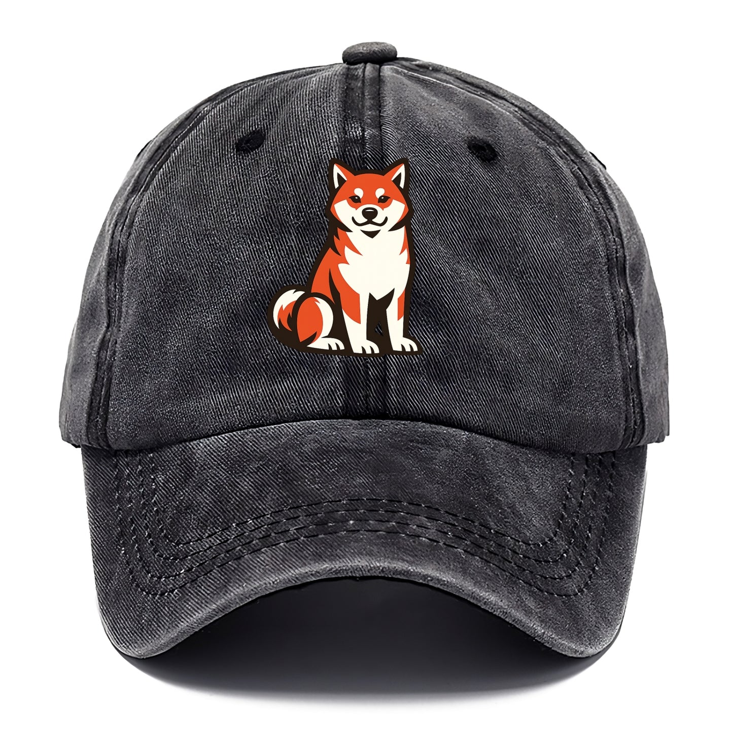 Sitting Shiba Inu Emblem - Classic Cap - Graphite