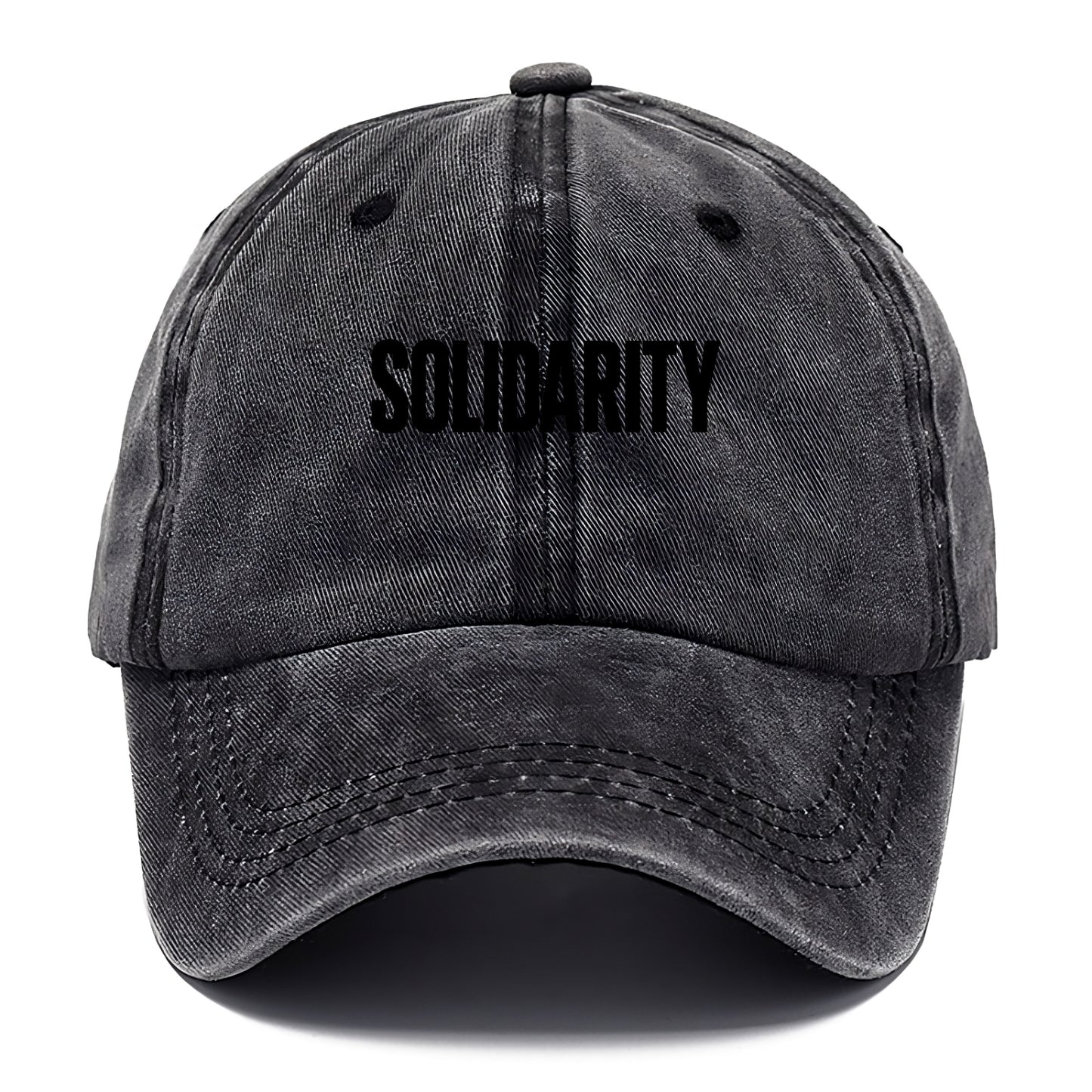 Bold typography design - "SOLIDARITY" - standing together, support - Classic Cap - Graphite