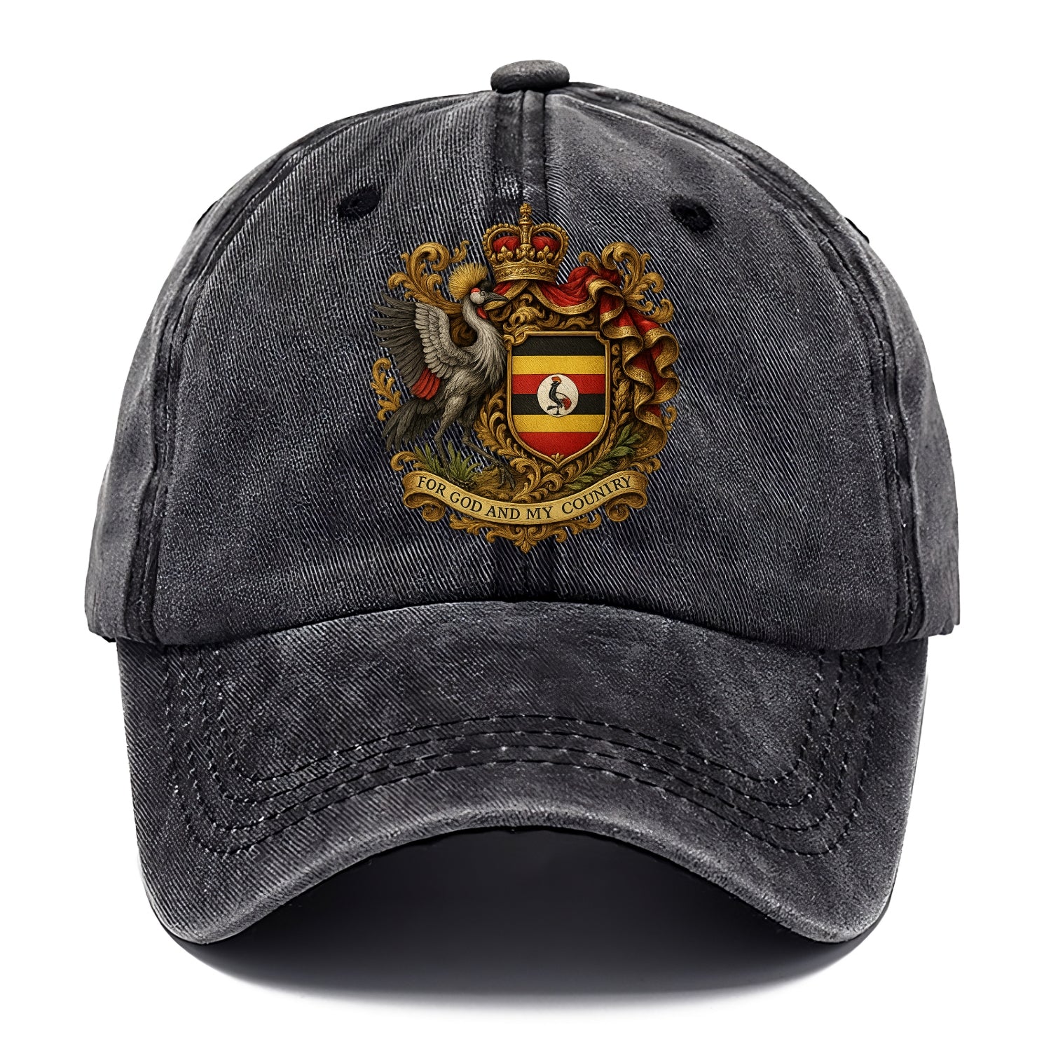 Uganda Crested Crane Emblem  - Classic Cap - Graphite