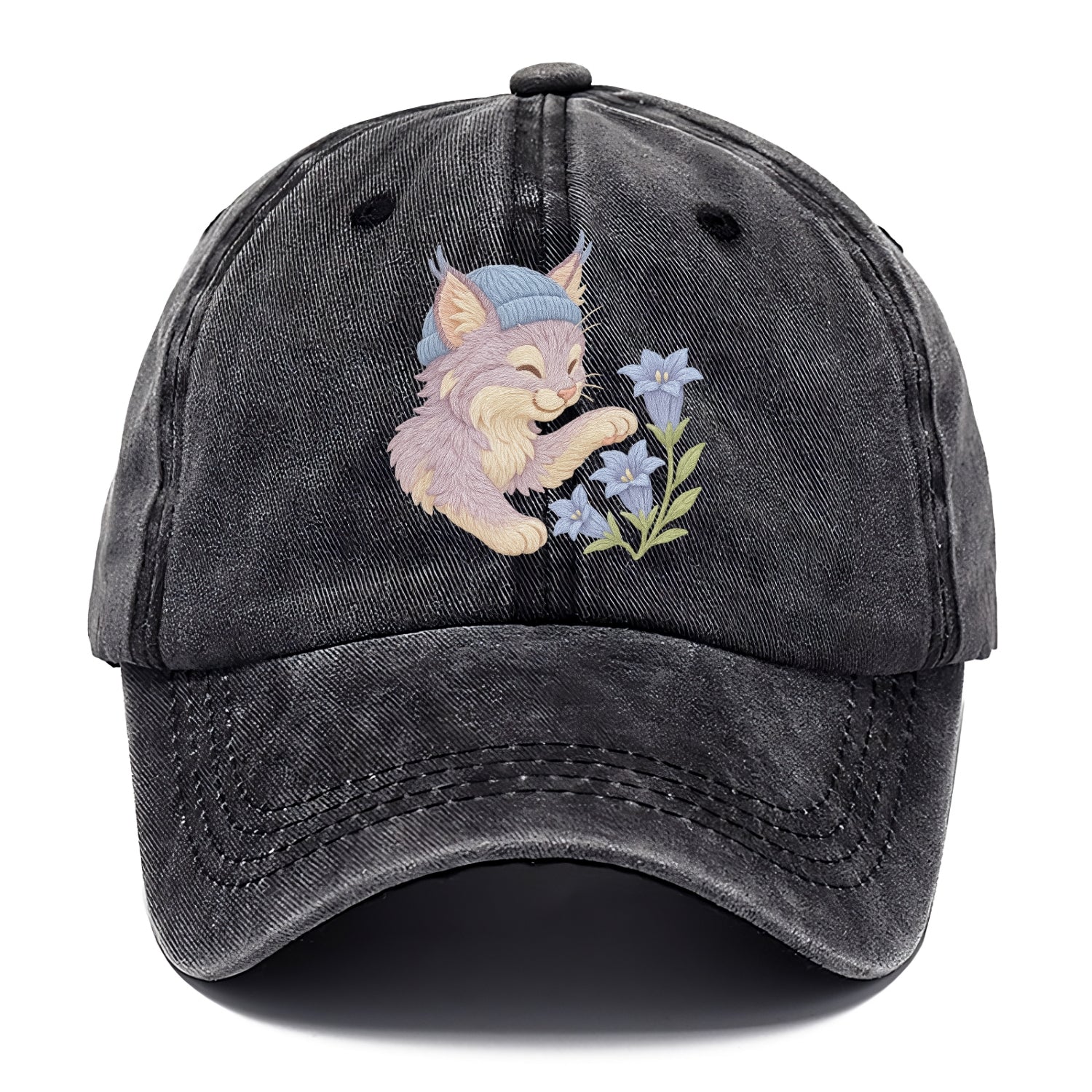 Lynx and Gentian  - Classic Cap - Graphite