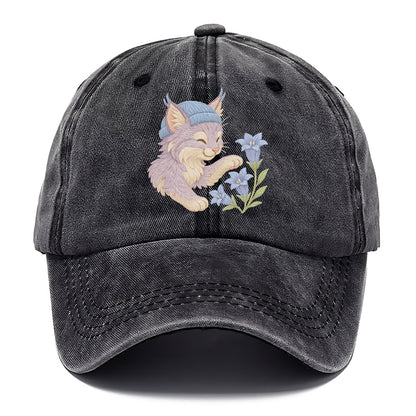 Lynx and Gentian  - Classic Cap - Graphite