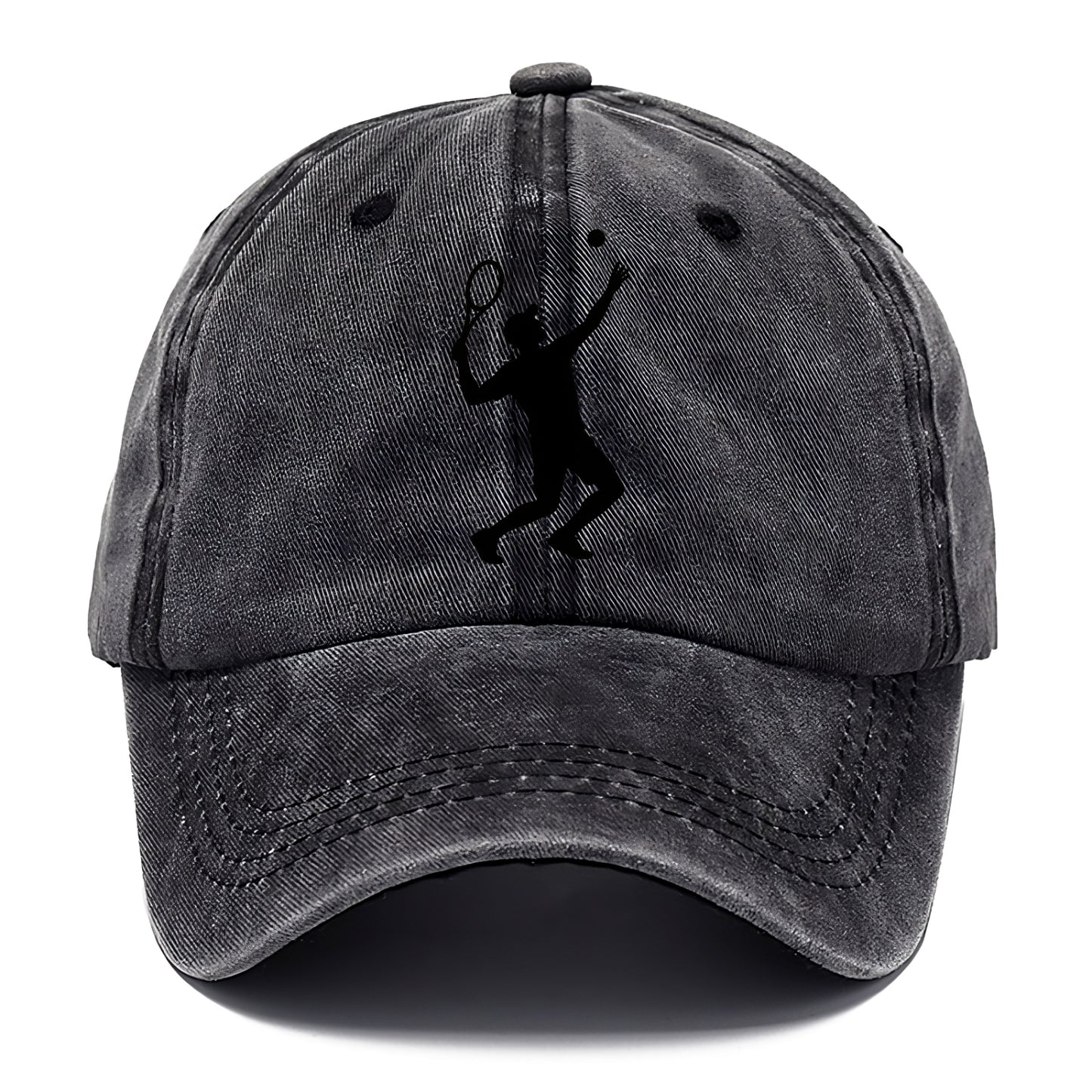 Tennis player serving powerful shot - Classic Cap - Graphite