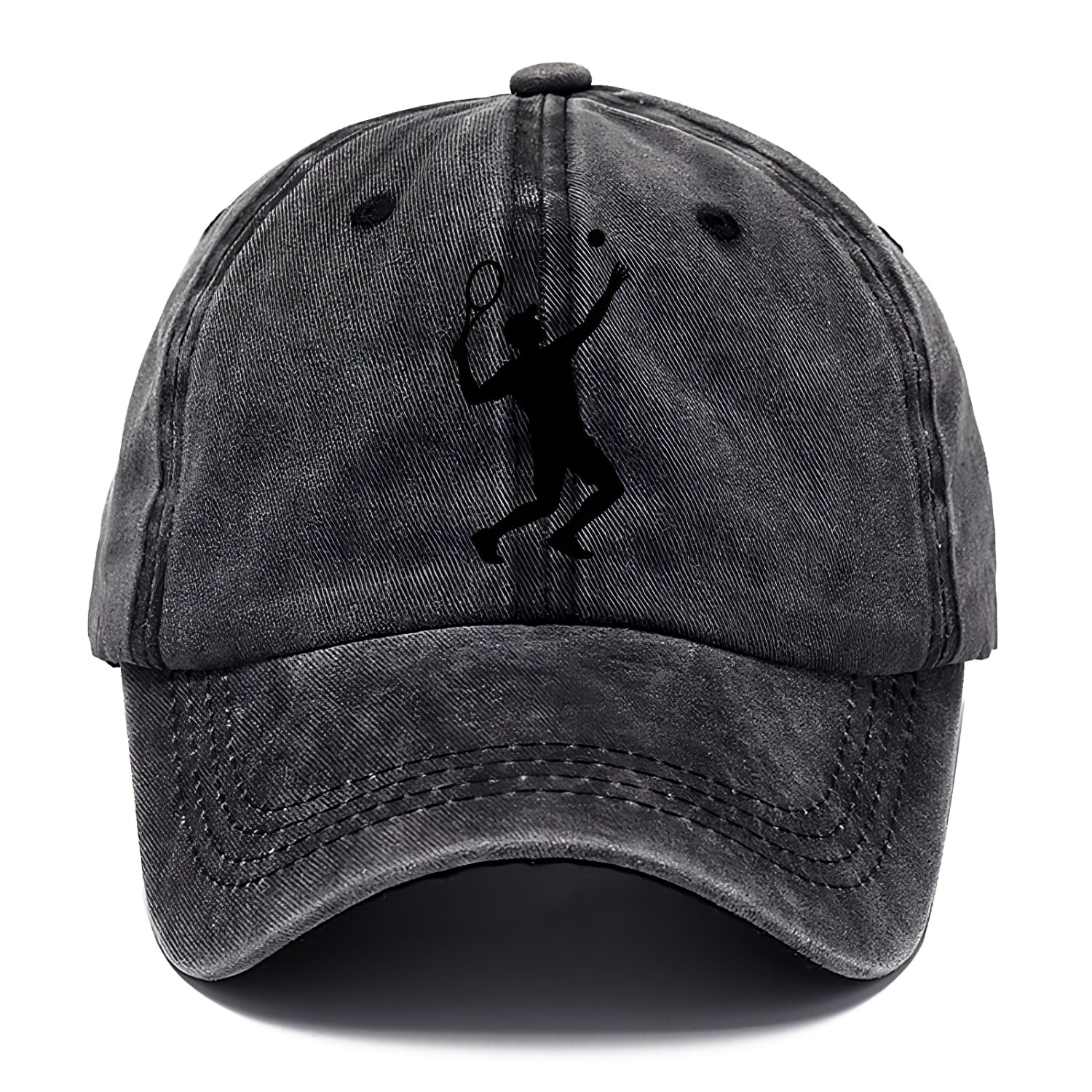Tennis player serving powerful shot - Classic Cap - Graphite