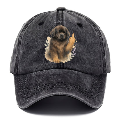 Newfoundland fluffy bear-like with webbed paws, massive gentle paw up - Classic Cap - Graphite