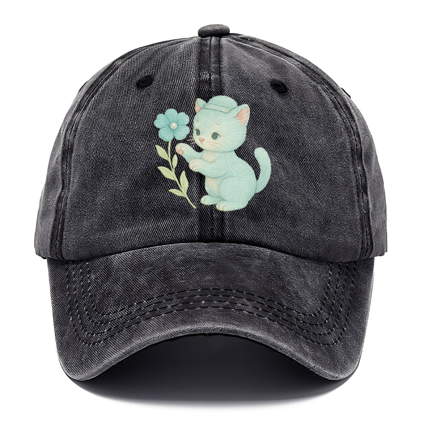 Aqua Kitten - Classic Cap - Graphite