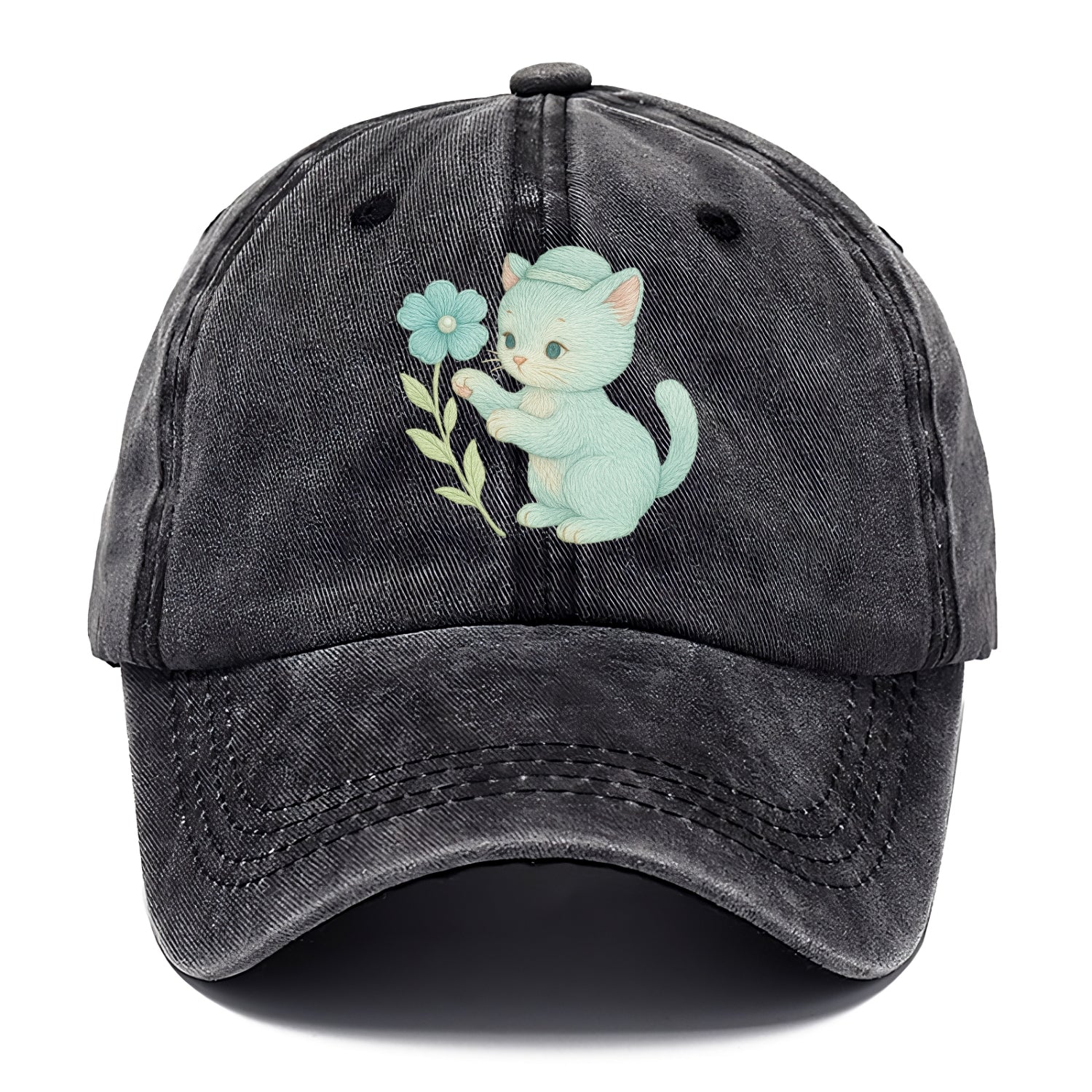 Aqua Kitten - Classic Cap - Graphite