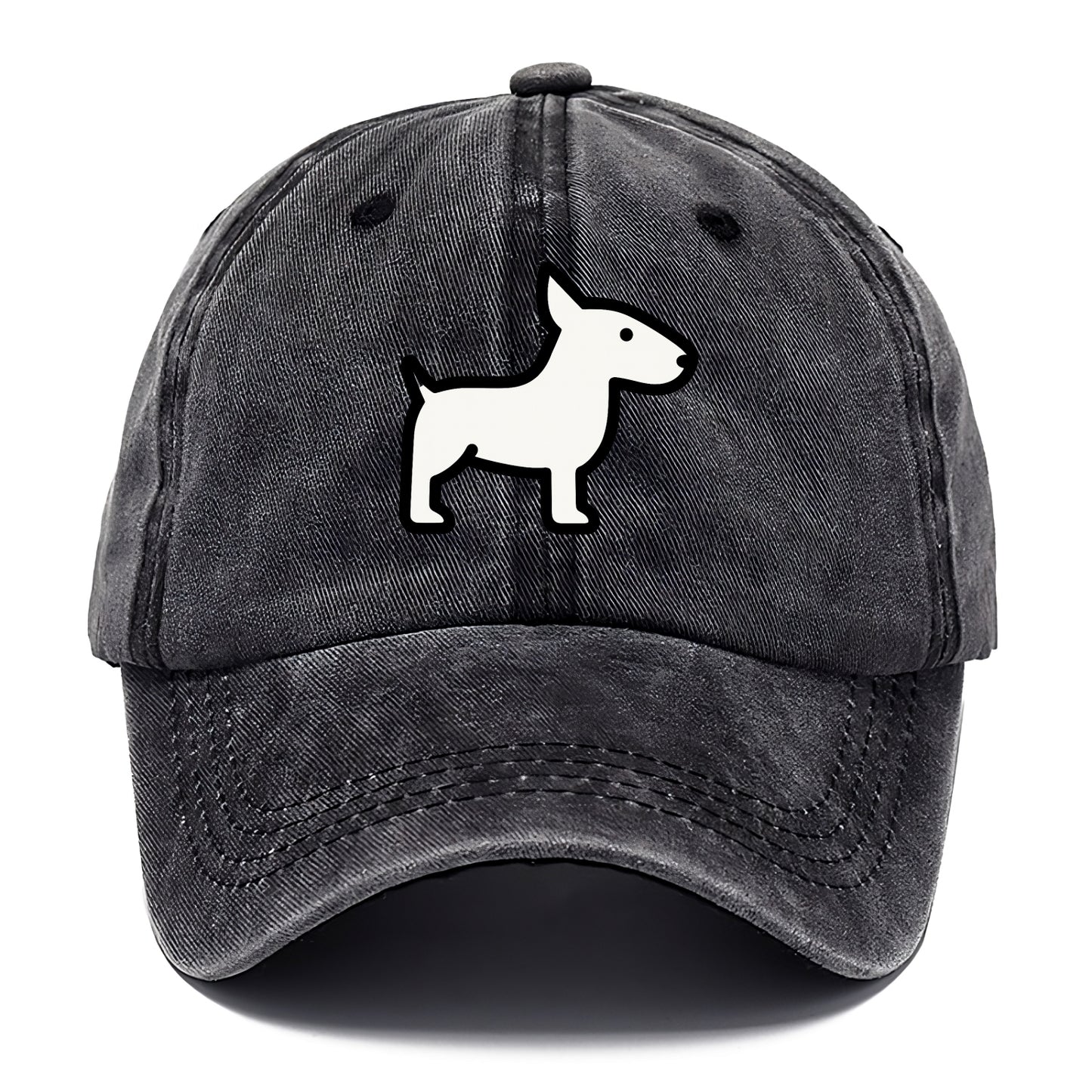 Bull Terrier - White egg-shaped head flat side profile - Classic Cap - Graphite