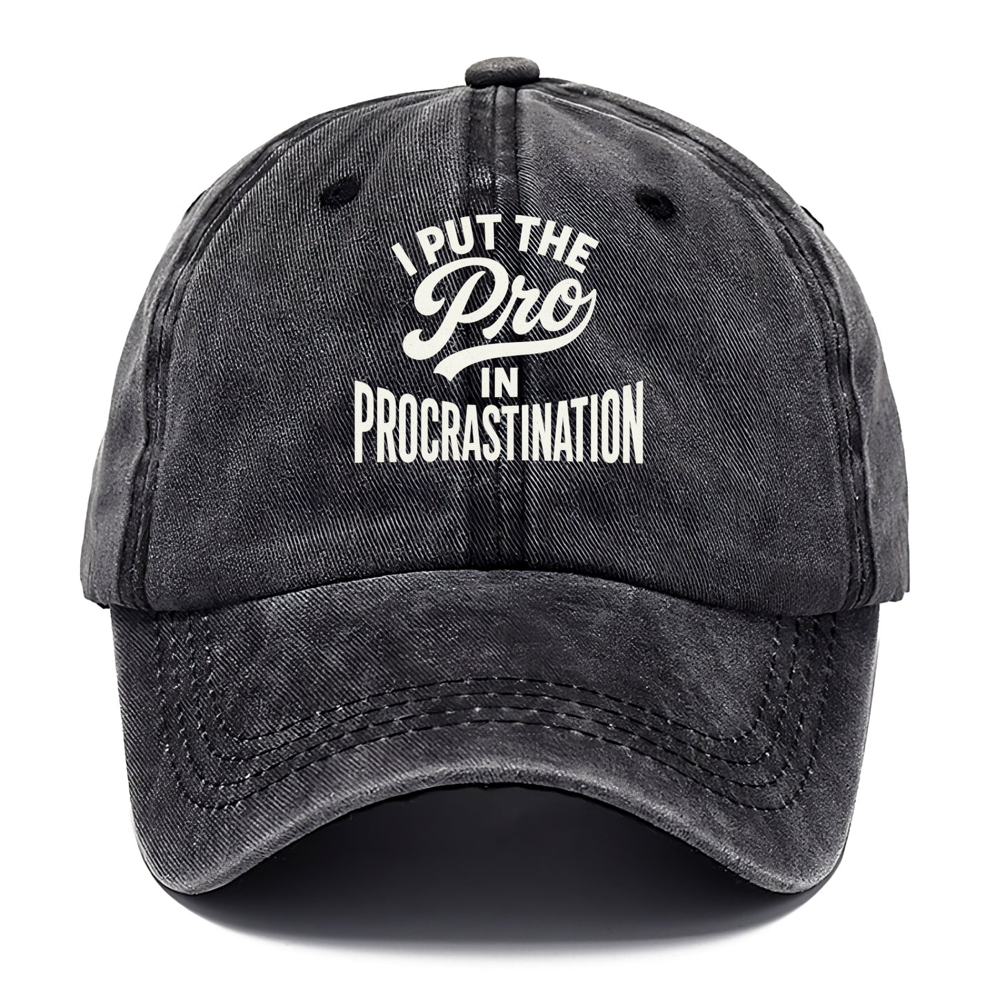I Put The Pro In Procrastination - Classic Cap - Graphite