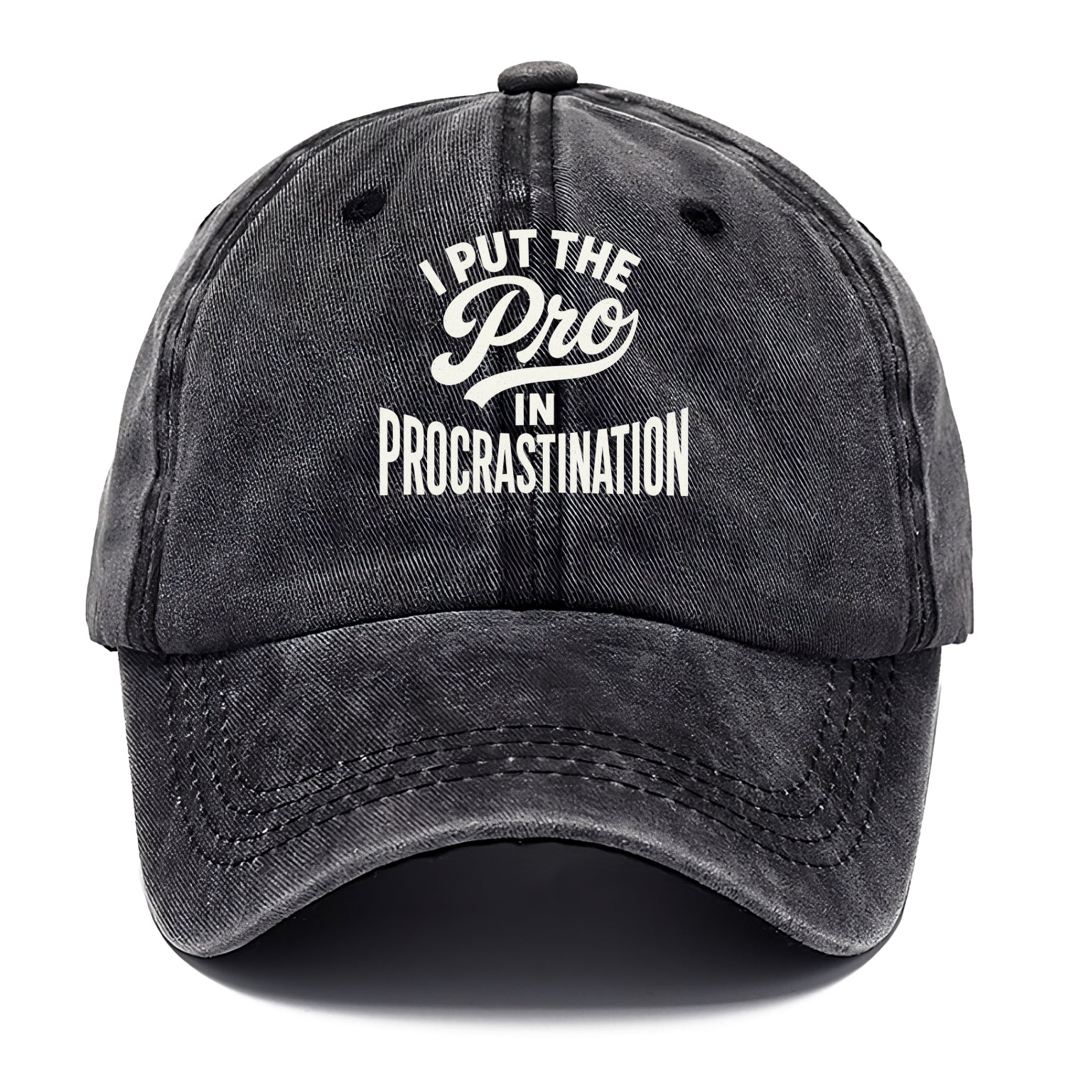 I Put The Pro In Procrastination - Classic Cap - Graphite