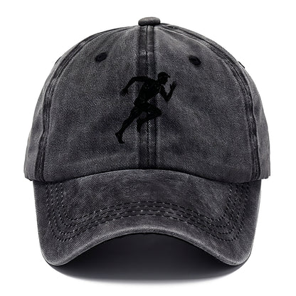 Runner in full stride sprinting - Classic Cap - Graphite