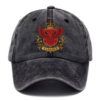 Albania Heritage Badge  - Classic Cap - Graphite
