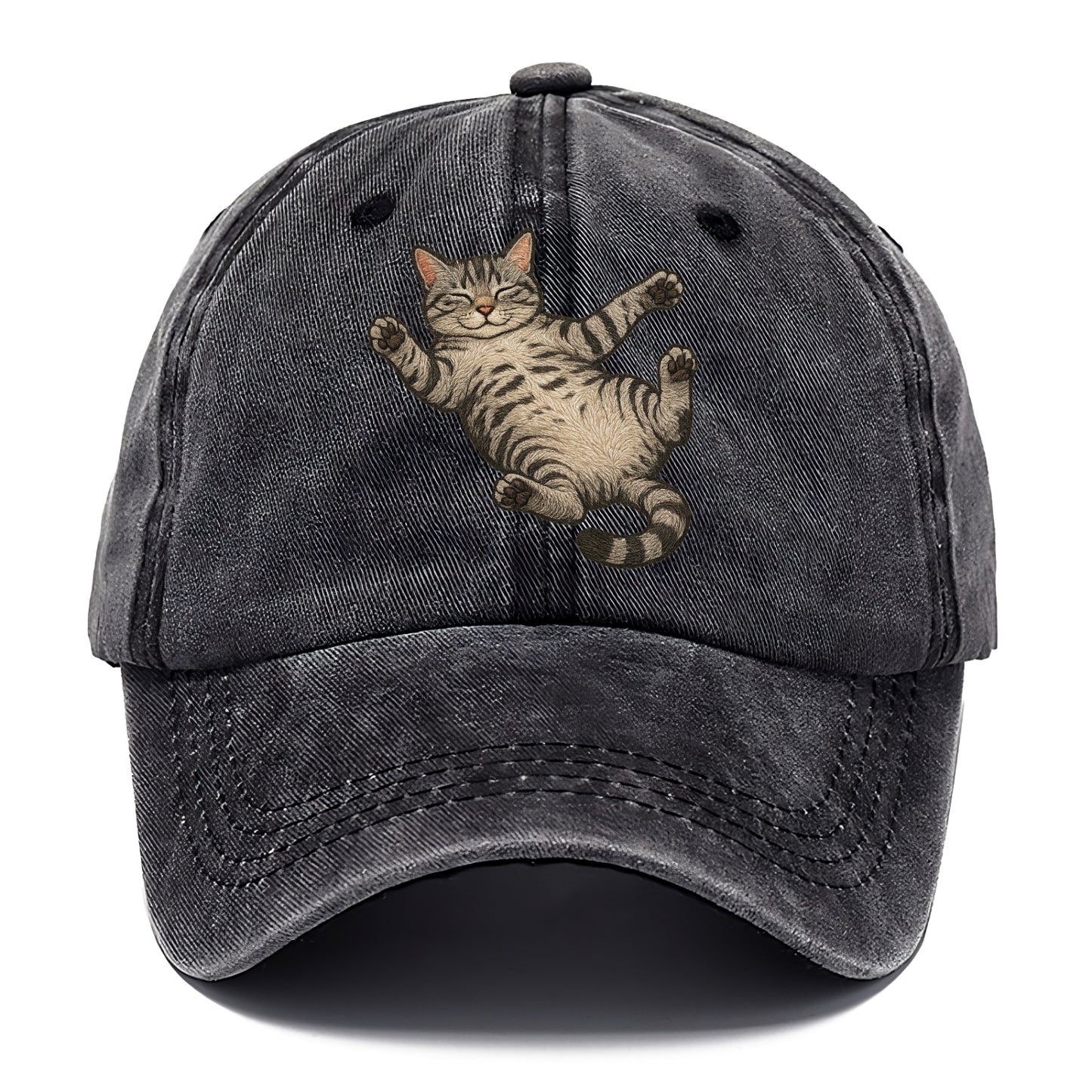American Shorthair  fully relaxed sprawl Classic Cap - Graphite