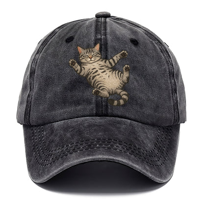 American Shorthair  fully relaxed sprawl Classic Cap - Graphite