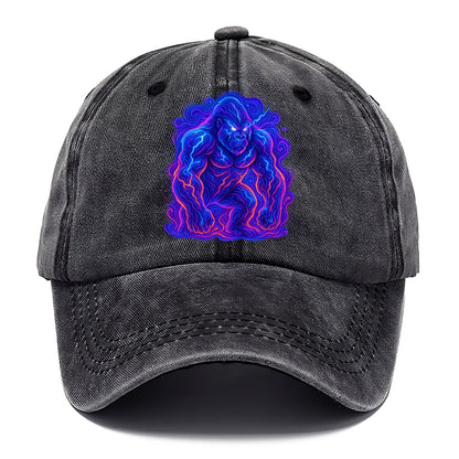 Mighty gorilla with electricity flowing through defined muscles, lightning bolt - Classic Cap - Graphite
