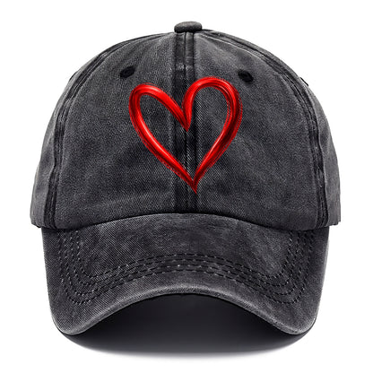 Love Heart - Classic Cap - Graphite