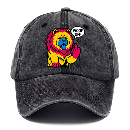 Chow Chow with lion mane and blue-black tongue, fluffy dignified paw up with sass - Classic Cap - Graphite