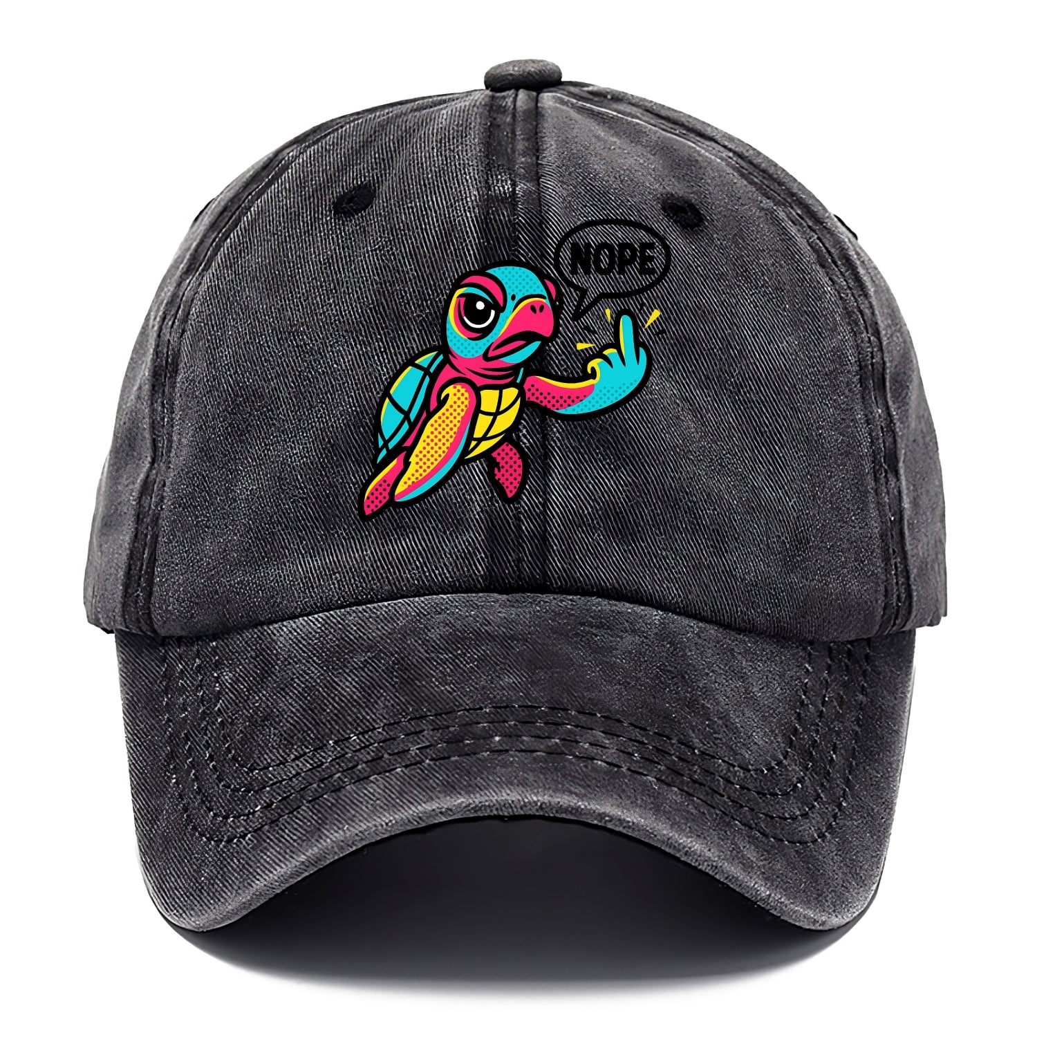 baby sea turtle swimming gracefully, one flipper extended sassily - Classic Cap - Graphite