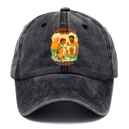 Technology bringing distant families together - "Closer Than Ever" - connection - Classic Cap - Graphite