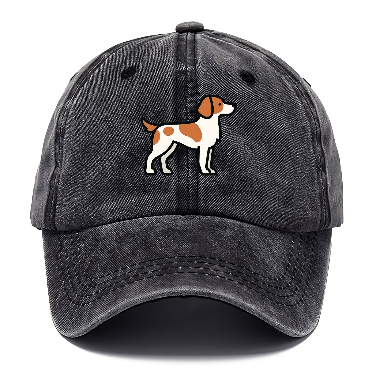 Brittany Spaniel - Orange and white flat side profile - Classic Cap - Graphite