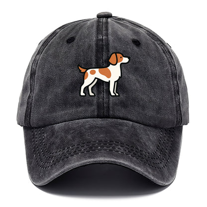 Brittany Spaniel - Orange and white flat side profile - Classic Cap - Graphite