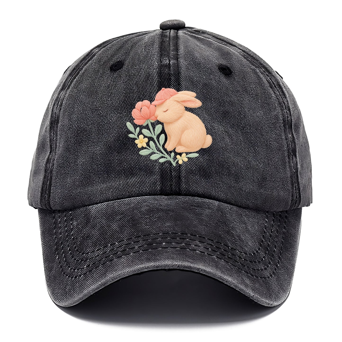 Peach Bunny - Classic Cap - Graphite