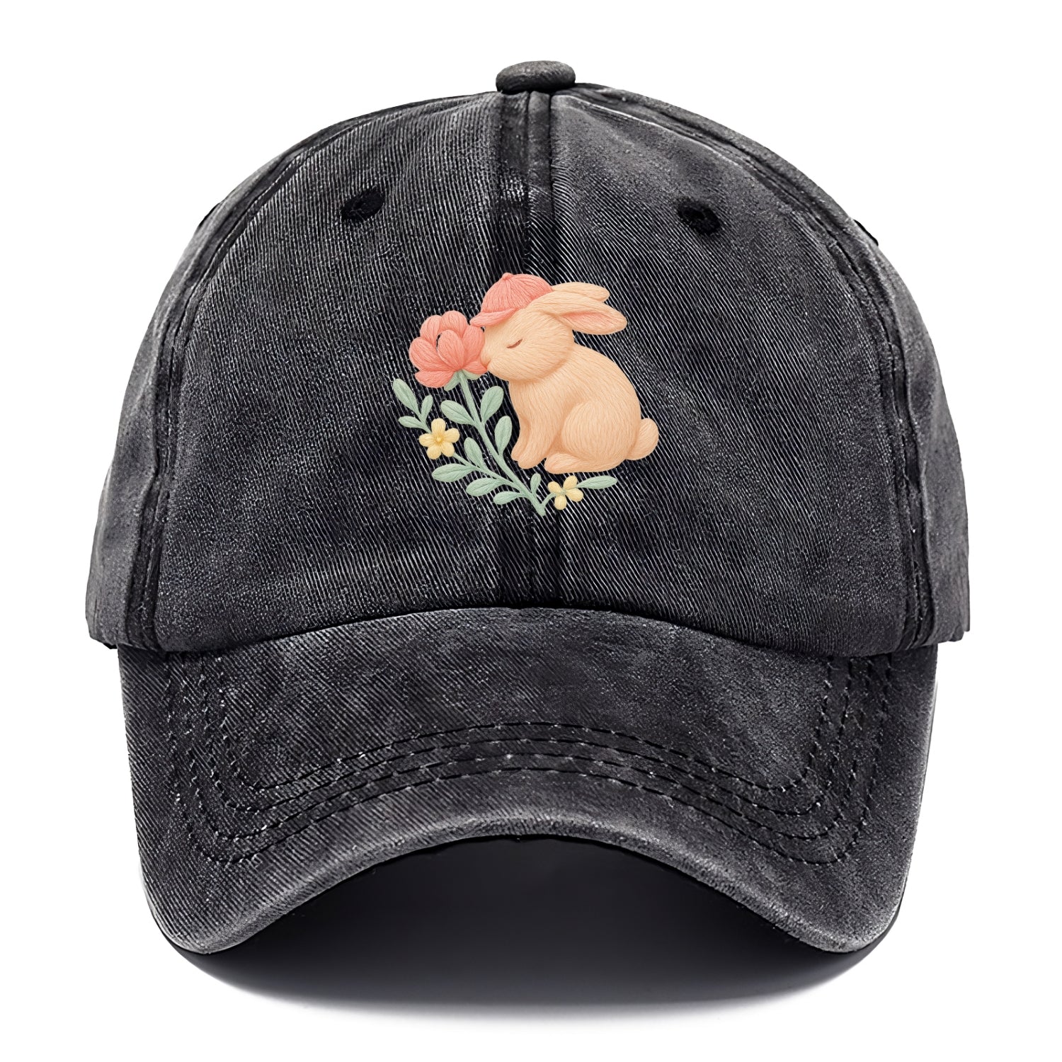 Peach Bunny - Classic Cap - Graphite