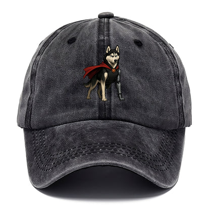 Siberian Husky Winter Soldier  - Classic Cap - Graphite