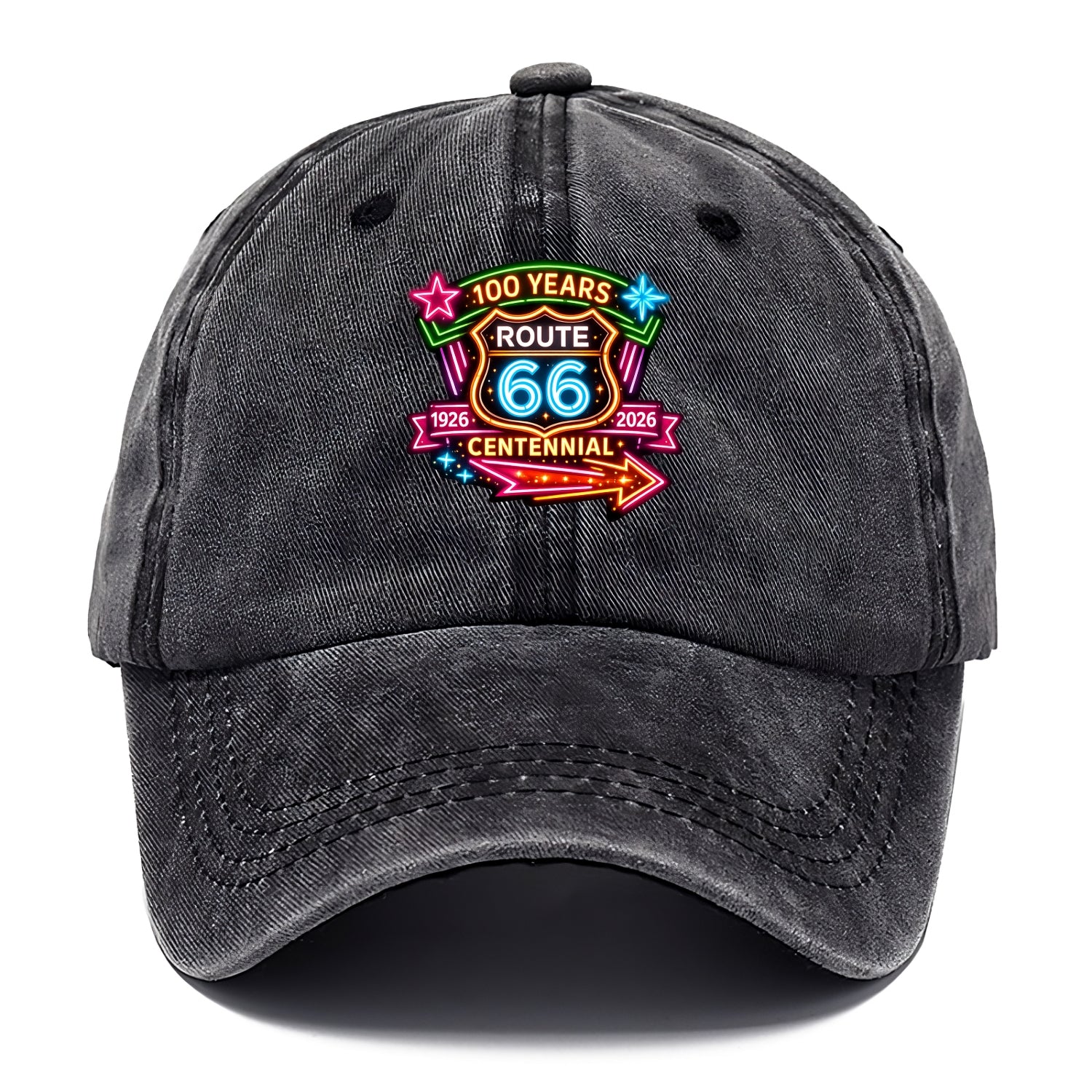 CENTENNIAL BADGE | 100 Years celebration emblem | 1926-2026 dates | Anniversary crest - Classic Cap - Graphite