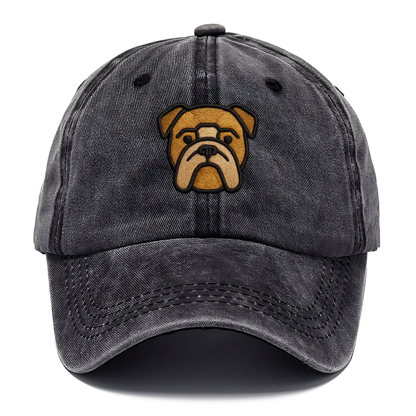Bulldog - Minimalist geometric design wi - Classic Cap - Graphite