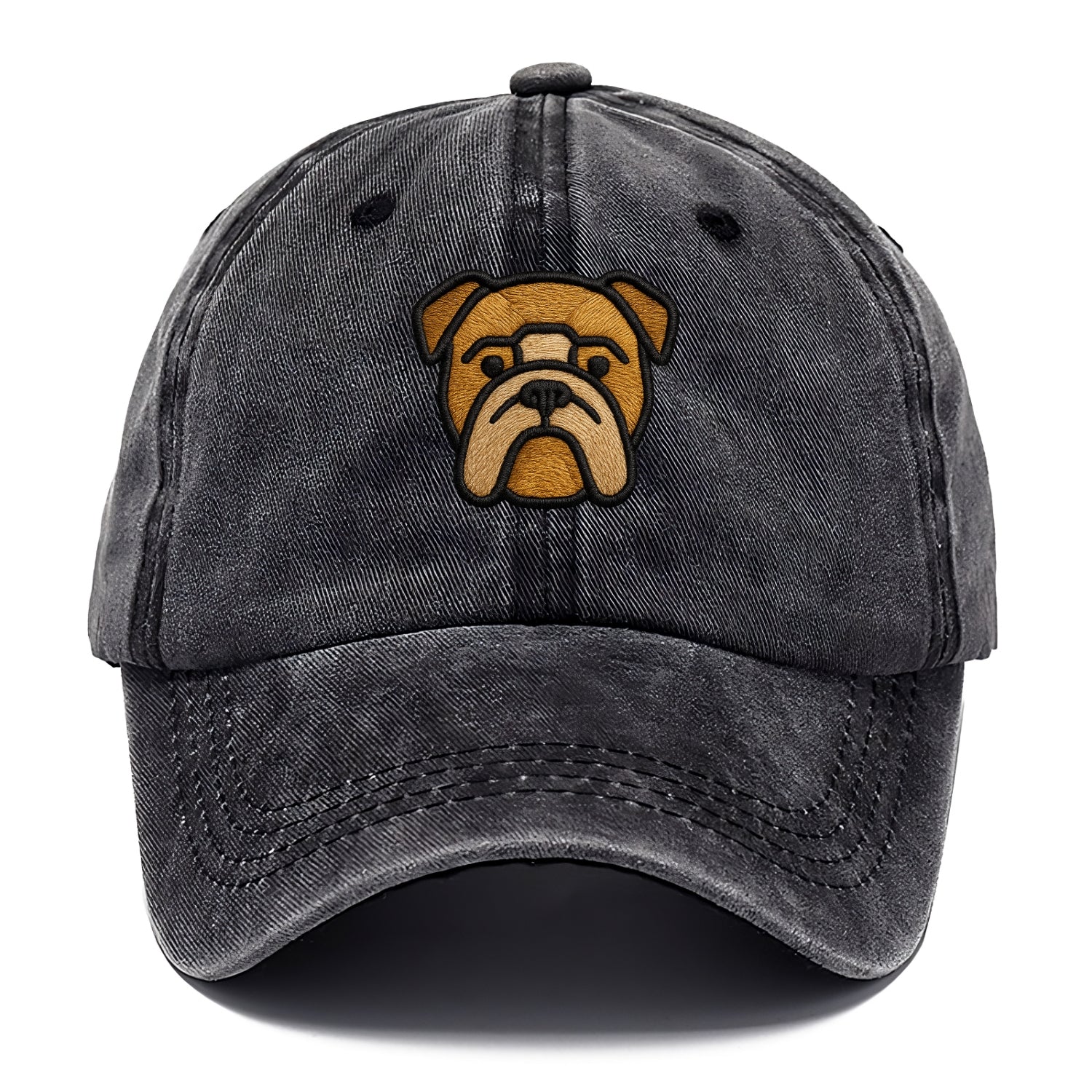 Bulldog - Minimalist geometric design wi - Classic Cap - Graphite