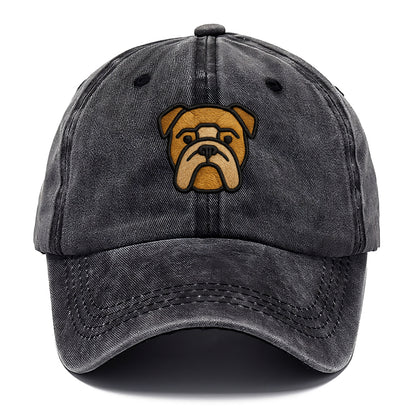 Bulldog - Minimalist geometric design wi - Classic Cap - Graphite