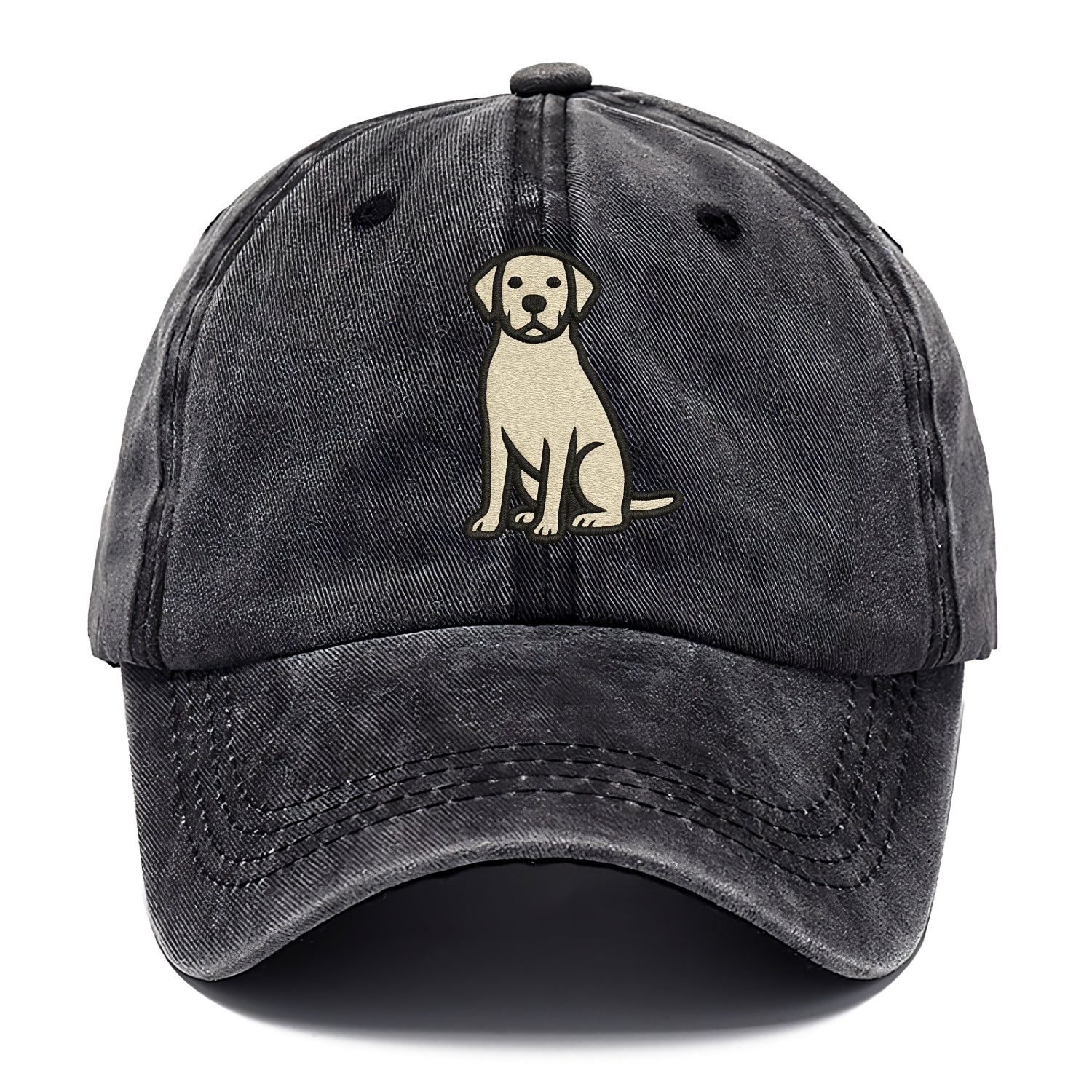 Goldador - Golden Lab mix sitting pose - Classic Cap - Graphite