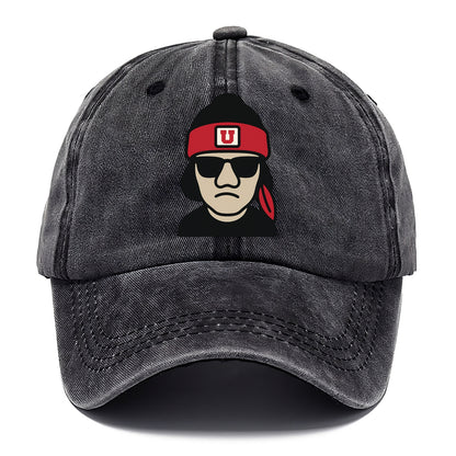 Salt Lake Ute wearing Utah beanie with U patch - Classic Cap - Graphite