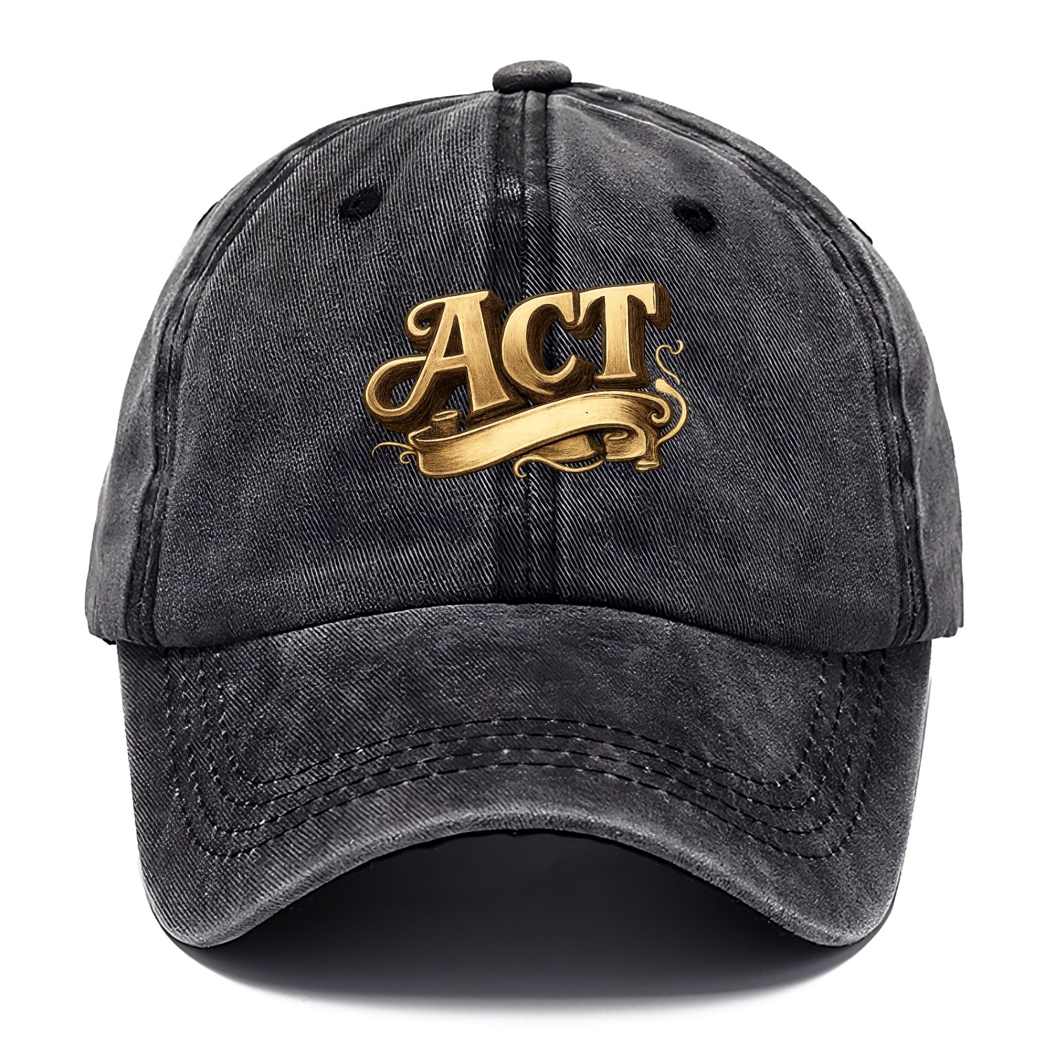Bold typography design - "ACT" - take action, do something - Classic Cap - Graphite