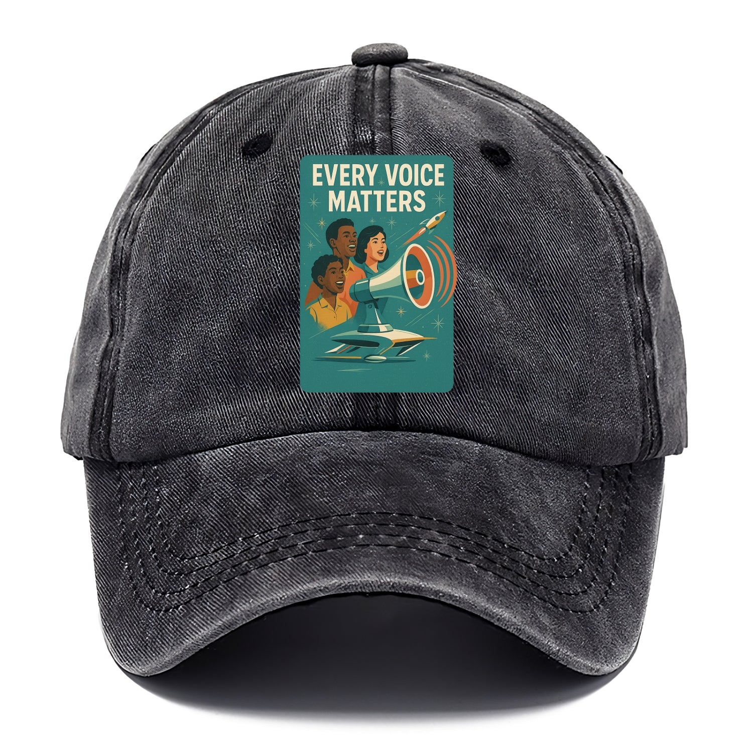 Diverse voices being heard and amplified - "Every Voice Matters" - inclusive society - Classic Cap - Graphite