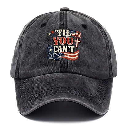 Til You Cant - Patriot Cross - Classic Cap - Graphite