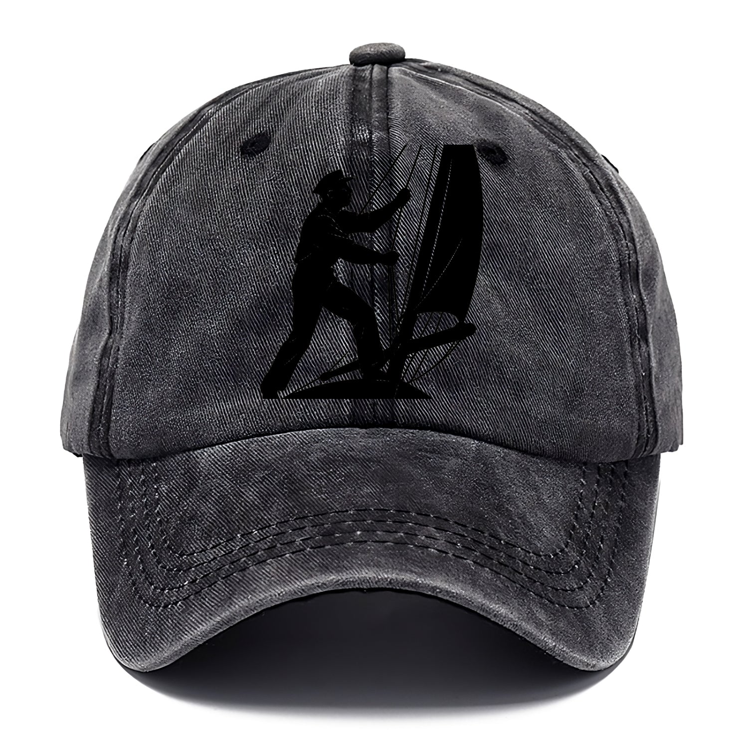 Sailor adjusting the boom on a sailboat - Classic Cap - Graphite