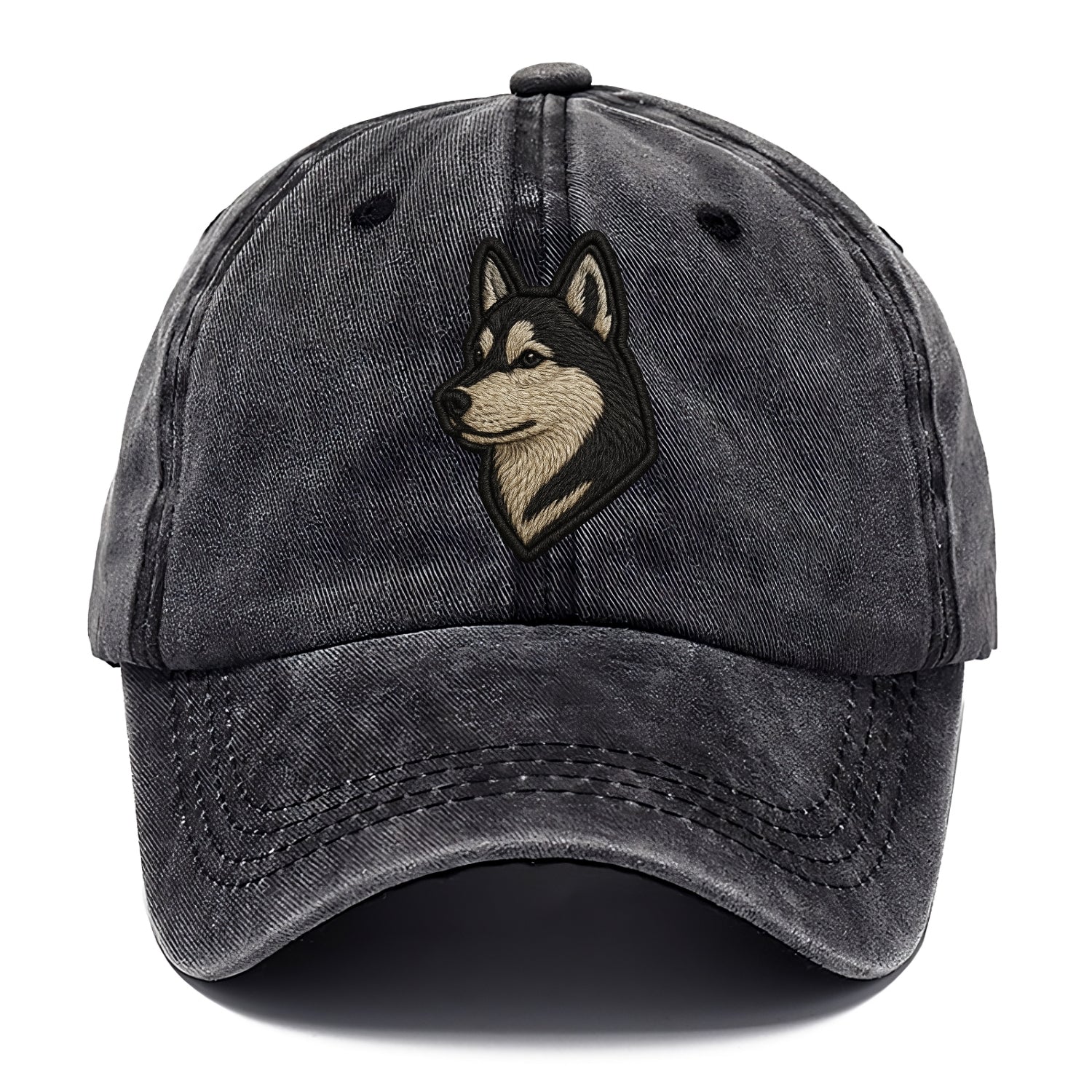 Siberian Husky - Contemporary wolf-like - Classic Cap - Graphite