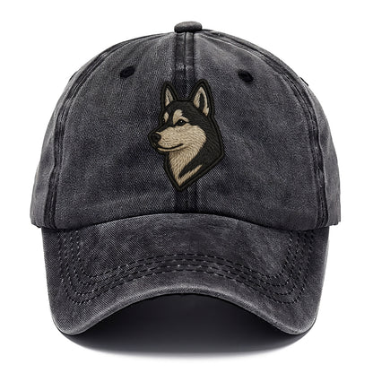 Siberian Husky - Contemporary wolf-like - Classic Cap - Graphite